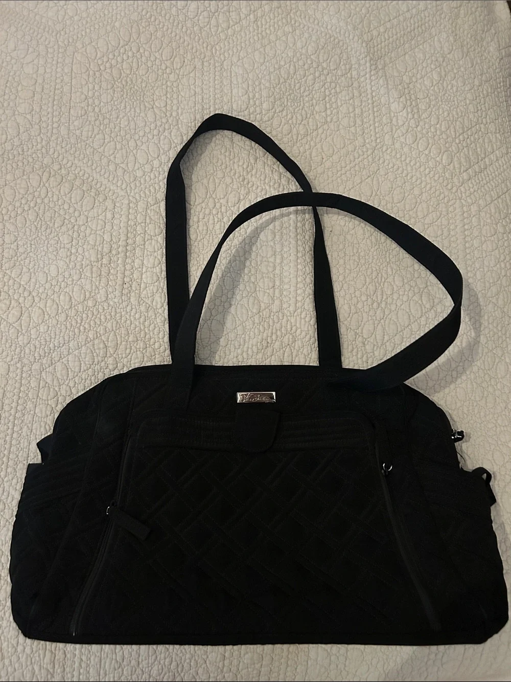 Vera Bradley Diaper Bag Black Quilted